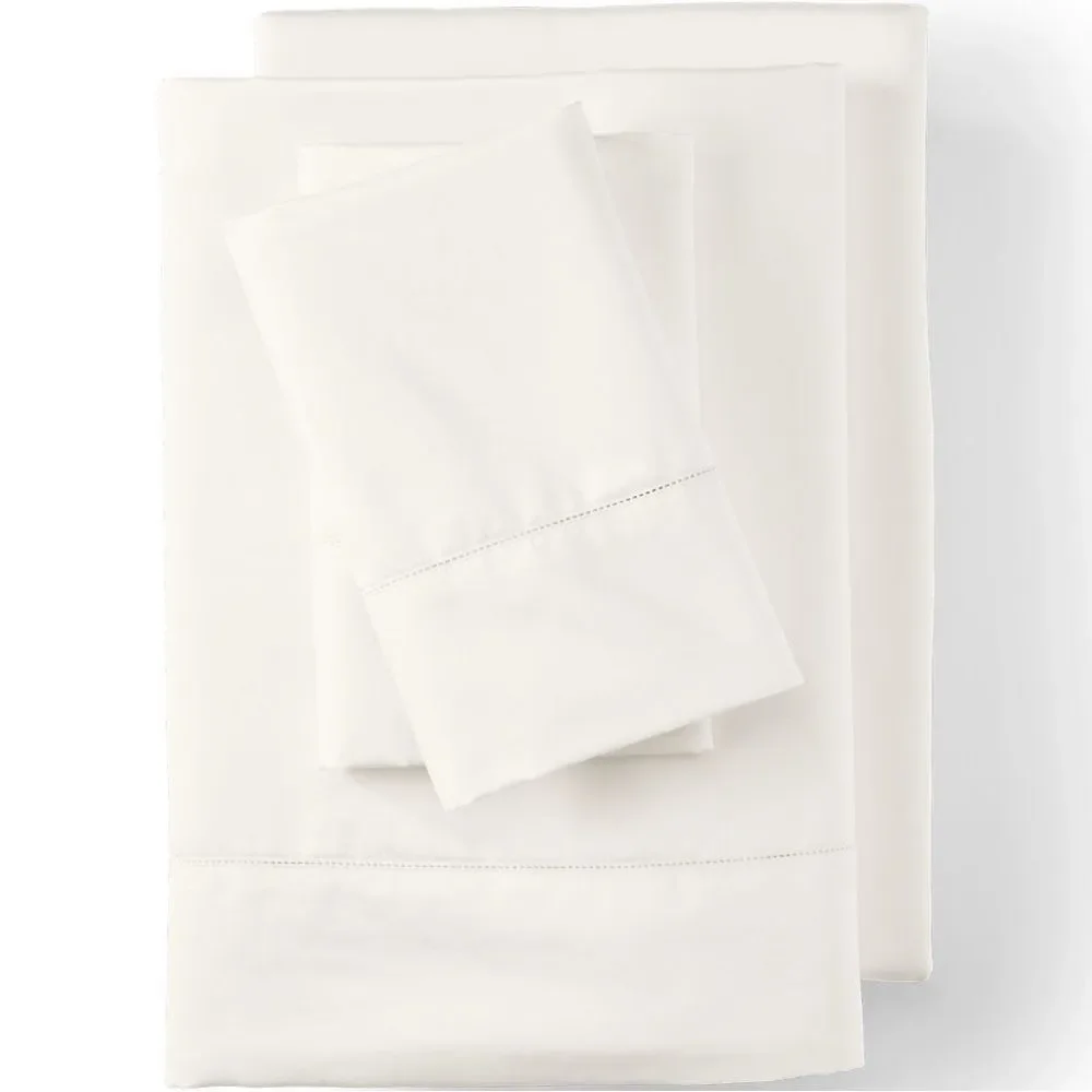 Land's End 700 Count Egyptian cotton king sheet set Ivory Color King Size